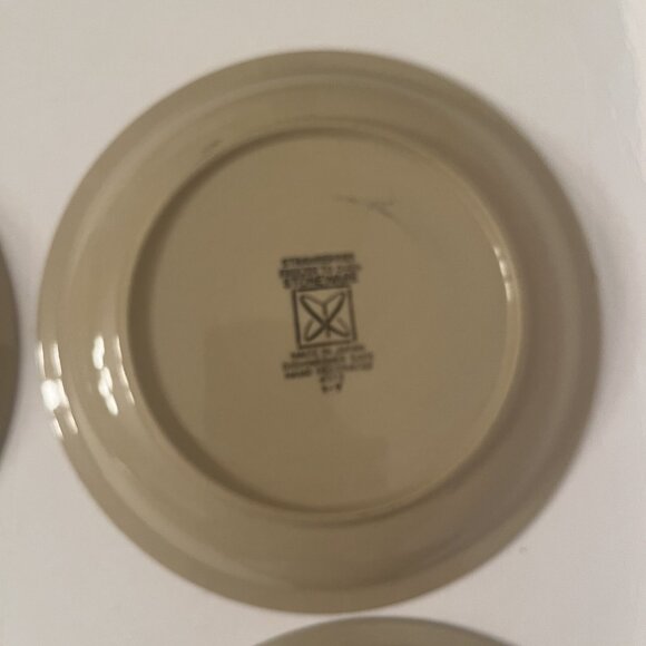 Strawberries Stoneware Japan 4 Plates Sears 4112 Replacement 7.5" VTG 70s - Picture 11 of 14